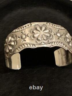 Vintage Navajo Sterling Silver Cuff Bracelet