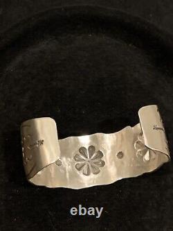 Vintage Navajo Sterling Silver Cuff Bracelet