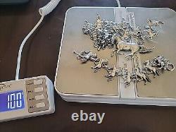 Vintage Navajo Sterling Silver Jewelry Set Running Horse by Glenn/Irene Sandoval