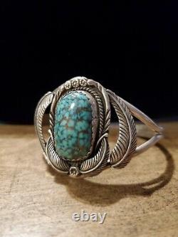 Vintage Navajo Sterling Silver Morenci Bracelet Signed