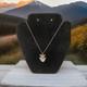 Vintage Navajo Sterling Silver Natural Turquoise Arrowhead Pendant Necklace 18