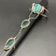 Vintage Navajo Sterling Silver Slave Cuff Bracelet Ring Size 6.5 Signed RS