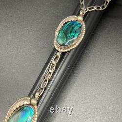 Vintage Navajo Sterling Silver Slave Cuff Bracelet Ring Size 6.5 Signed RS