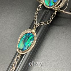 Vintage Navajo Sterling Silver Slave Cuff Bracelet Ring Size 6.5 Signed RS
