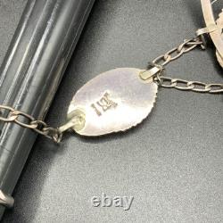 Vintage Navajo Sterling Silver Slave Cuff Bracelet Ring Size 6.5 Signed RS