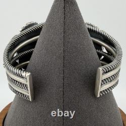 Vintage Navajo Sterling Silver Turquoise Bracelet Native American Jewelry