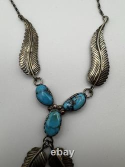 Vintage Navajo Sterling Silver & Turquoise Jewelry Set by Donald Douglas (DD)