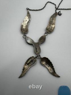 Vintage Navajo Sterling Silver & Turquoise Jewelry Set by Donald Douglas (DD)