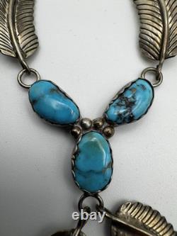Vintage Navajo Sterling Silver & Turquoise Jewelry Set by Donald Douglas (DD)