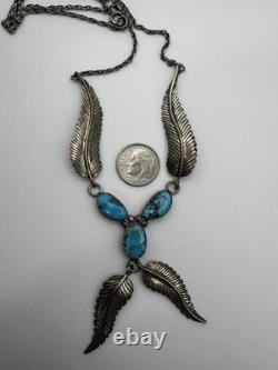 Vintage Navajo Sterling Silver & Turquoise Jewelry Set by Donald Douglas (DD)