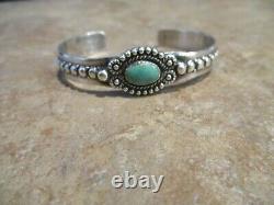 Vintage Navajo Sterling Silver Turquoise RAINDROP Design Bracelet