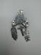 Vintage Navajo Style Sterling Pueblo Village, Corn & Cross Pendant/Brooch 2.15