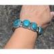 Vintage Navajo Turquoise Cuff Bracelet Silver Native American Jewelry Size 7