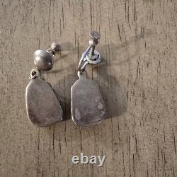 Vintage Navajo Turquoise Jewelry Pendant/ Ring And Earrings/ 3 Total