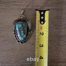 Vintage Navajo Turquoise Jewelry Pendant/ Ring And Earrings/ 3 Total