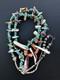 Vintage Navajo Turquoise Necklace 29 Spiny Oyster Heishi Bead #324