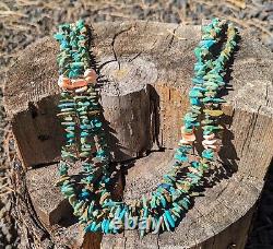 Vintage Navajo Turquoise Necklace Handmade Southwestern NA Artistry