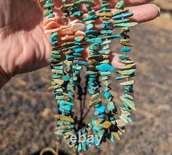 Vintage Navajo Turquoise Necklace Handmade Southwestern NA Artistry