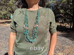 Vintage Navajo Turquoise Necklace Handmade Southwestern NA Artistry