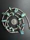 Vintage Navajo Turquoise Nugget Heishi Bead Necklace 27.5 46g #298
