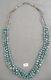 Vintage Navajo Turquoise Nugget & Shell Heishi Three-Strand Necklace