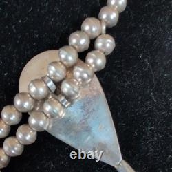 Vintage Navajo Turquoise Shadowbox Choker Necklace View catalog