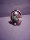 Vintage Navajo Turquoise & Silver Ring Unmarked Size 9