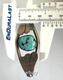 Vintage Navajo Turquoise Sterling Silver Cuff Bracelet 7 19 grams #217