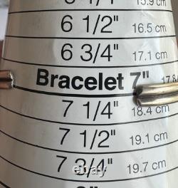 Vintage Navajo Turquoise Sterling Silver Cuff Bracelet 7 19 grams #217