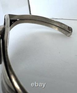 Vintage Navajo Turquoise Sterling Silver Cuff Bracelet 7 19 grams #217