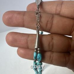 Vintage Navajo Turquoise Sterling Silver Necklace