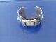 Vintage Navajo Turquoise Sterling Silver Watch Bracelet Les Baker