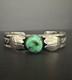 Vintage Navajo Turquoise Sterling Silver Wire Cuff Bracelet 6 26 grams #283