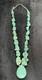 Vintage Navajo Turquoise chunky necklace with 925 ATI Sterling Silver 105+ Grams