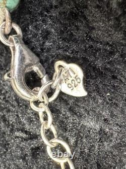 Vintage Navajo Turquoise chunky necklace with 925 ATI Sterling Silver 105+ Grams