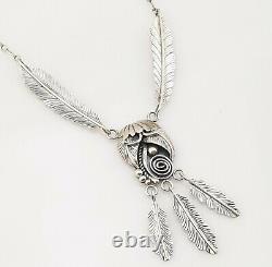 Vintage Necklace Sterling Silver Native American Handmade Jewellery Jewelry
