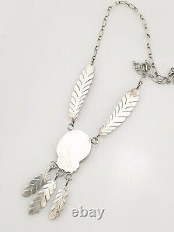 Vintage Necklace Sterling Silver Native American Handmade Jewellery Jewelry