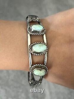 Vintage OLD Native American Navajo Turquoise Sterling silver Bracelet