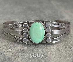Vintage Old Native American Navajo Turquoise Sterling silver Bracelet