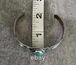 Vintage Old Native American Navajo Turquoise Sterling silver Bracelet