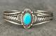 Vintage Old Native American Navajo Turquoise Sterling silver Bracelet 20+gr