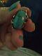 Vintage Old Navajo Ring Sterling Silver and Turquoise SIZE 7