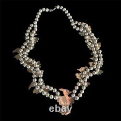 Vintage RARE Native American Indian Eagle Necklace Sterling Silver