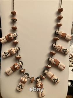 Vintage Rare Pottery Native Signed Maria C. Santa Domingo Pueblo Jewelry Painted