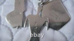 Vintage Ray Tracey Knifewing Segura Sterling Silver Charm Bracelet 8