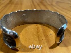 Vintage Ric Charlie Native American Cuff Bracelet PATINA RECOLORED GREAT CONDIT