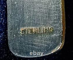 Vintage Robert Honyaktewa Hopi Native American Sterling Silver Cuff Bracelet