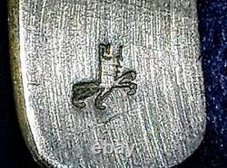 Vintage Robert Honyaktewa Hopi Native American Sterling Silver Cuff Bracelet