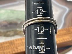 Vintage S. Ray Signed Navajo Sterling Silver Eagle Wing Ring in size 12.5-33.25