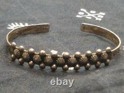 Vintage'Sanford' Native American Silvertone Cuff Bracelet Jewelry Sancrest